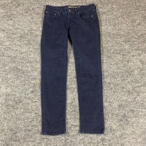Levis Jeans Womens 6 28 Blue Denim Dark Wash Slight Curve Mid Rise Skinny 30x28